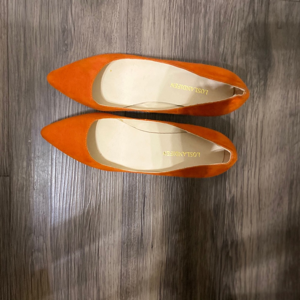 Orange Short Heels